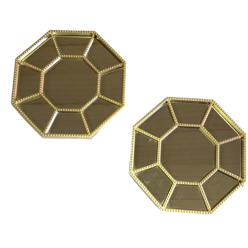 Mirror Set Gold Retro (set of 2)